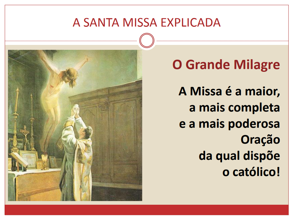 Página 1 do ebook Missa Explicada